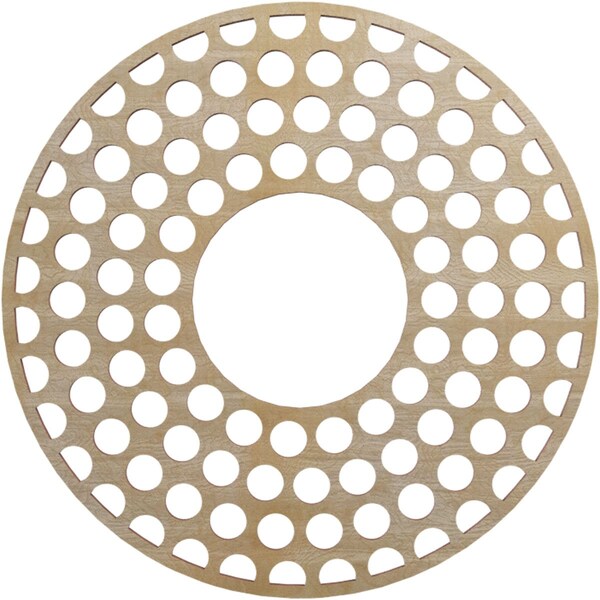 Ekena Millwork Fink Wood Fretwork Pierced Ceiling Medallion, Birch, 16"OD x 5 3/4"ID x 1/4"T CMWP16X16X0250FFBI - main